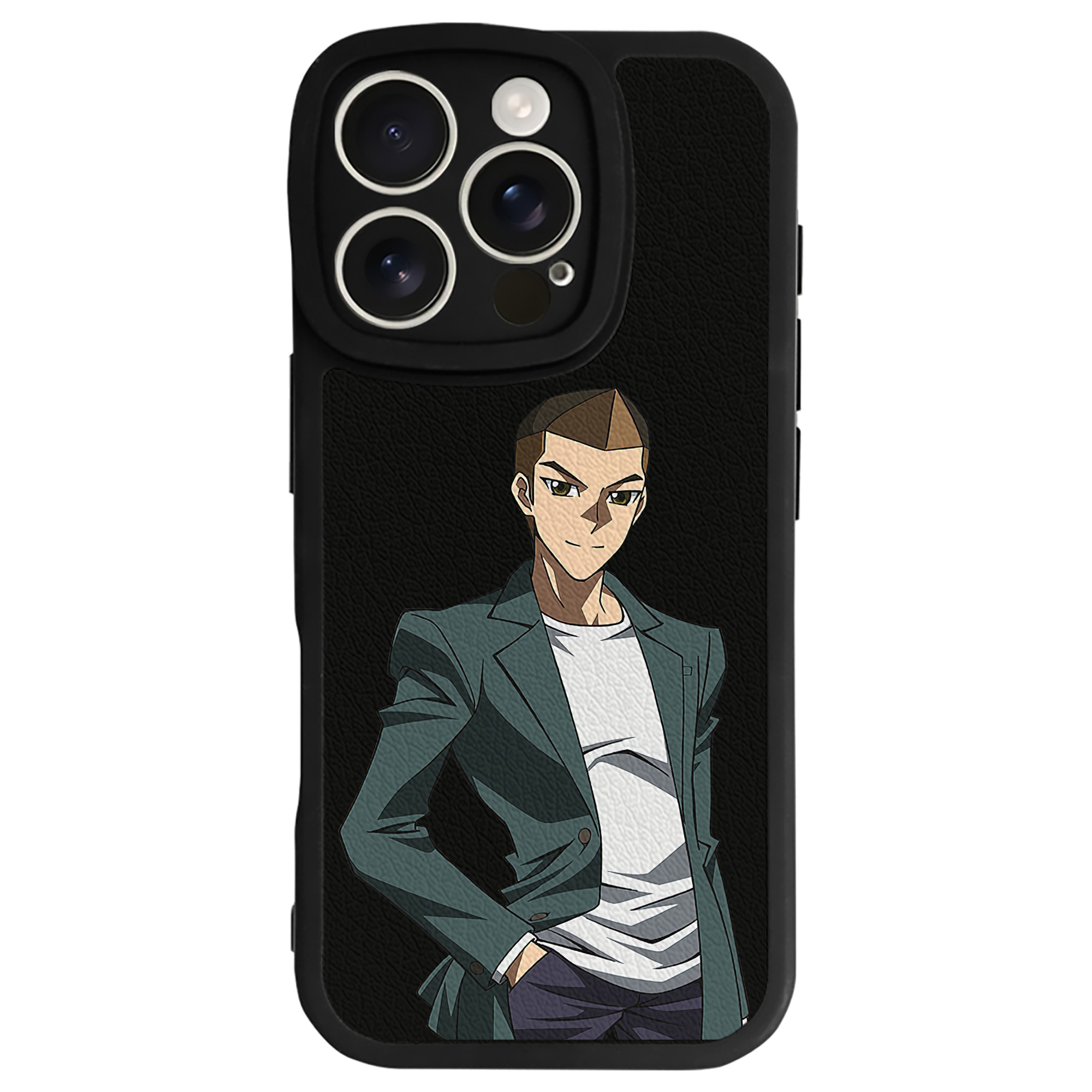 （画像用） 遊☆戯☆王 Yu-Gi-Oh! 【iPhone 16シリーズ対応】シリコンスマホケース（レザー調） 材質：シリコン
